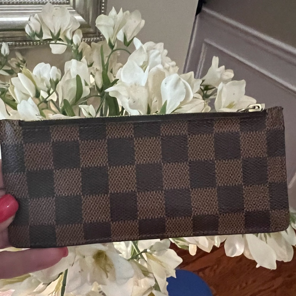 LOUIS VUITTON Damier Ebene Josephine Zipped Wallet Insert Pencil Pouch